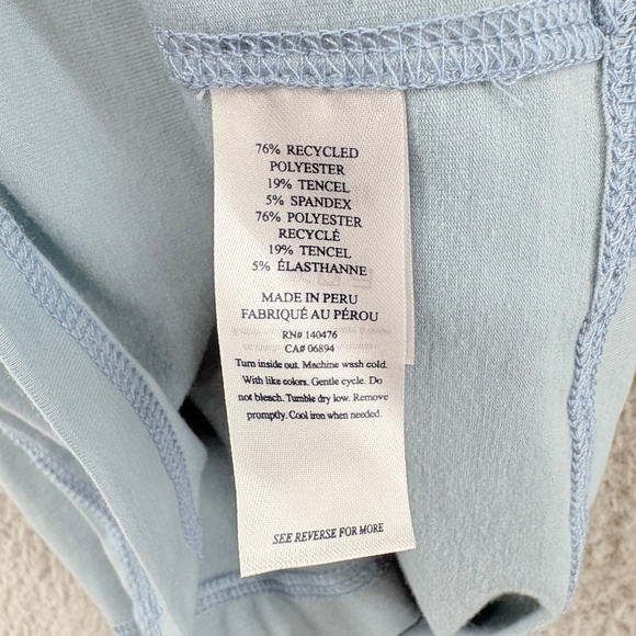 Faherty All Day Long Sleeve Performance Tee Light Blue XS - Picture 9 of 10